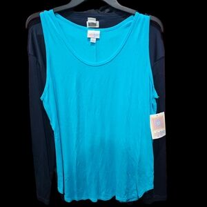 LuLaRoe XL Sleevless Top NWT New L👀K